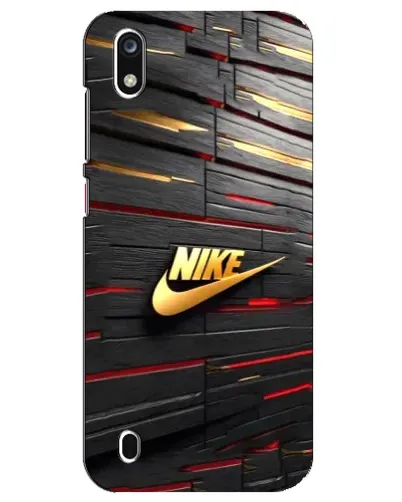 Чехол для ZTE Blade A7 (2019) с картинкой «Золотой Nike на металле»