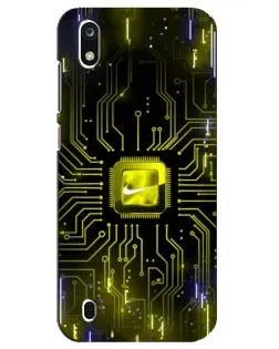 Чехол для ZTE Blade A7 (2019) с картинкой «Nike — золотая искра»