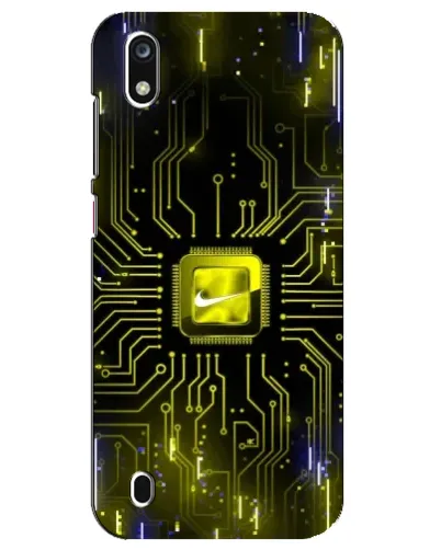 Чехол для ZTE Blade A7 (2019) с картинкой «Nike — золотая искра»