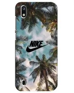 Чехол для ZTE Blade A7 (2019) с картинкой «Тропический принт Nike»