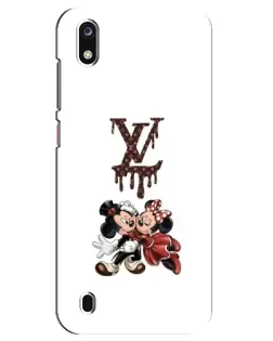 Чехол для ZTE Blade A7 (2019) с картинкой «LV и Микки Маус»