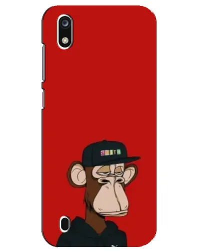 Чехол для ZTE Blade A7 (2019) с картинкой «Bored Ape — красный фон»