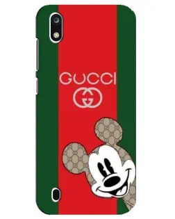 Чехол для ZTE Blade A7 (2019) с картинкой «Gucci — полосы и Микки»