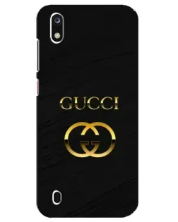 Чехол для ZTE Blade A7 (2019) с картинкой «Золотой логотип Gucci»