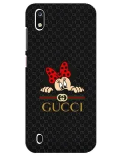 Чехол для ZTE Blade A7 (2019) с картинкой «Минни Маус Gucci — черный»