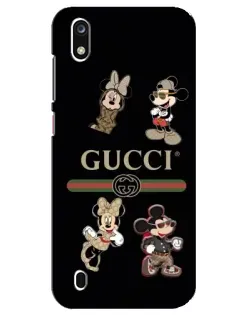 Чохол для ZTE Blade A7 (2019) з картинкою «Gucci — герої Disney та монограма»