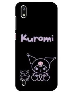 Чехол для ZTE Blade A7 (2019) с картинкой «Kuromi — черный минимализм» Чехол для ZTE Blade A7 (2019) с картинкой «Kuromi — черный минимализм»