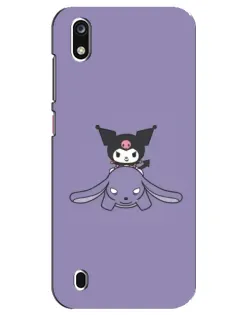Чехол для ZTE Blade A7 (2019) с картинкой «Kuromi на лиловом фоне»