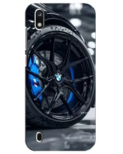 Чехол для ZTE Blade A7 (2019) с картинкой «Колесо BMW вблизи»