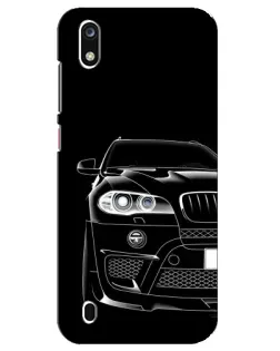 Чехол для ZTE Blade A7 (2019) с картинкой «Темный силуэт BMW»