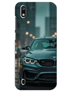 Чехол для ZTE Blade A7 (2019) с картинкой «BMW в огнях города»