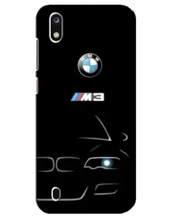 Чехол для ZTE Blade A7 (2019) с картинкой «Минималистичный принт BMW M3»