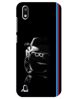 Чехол для ZTE Blade A7 (2019) с картинкой «Силуэт BMW в темноте»