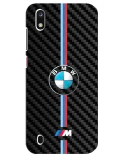 Чехол для ZTE Blade A7 (2019) с картинкой «Эмблема BMW и карбон»