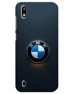 Чехол для ZTE Blade A7 (2019) с картинкой «Логотип BMW — минимализм»