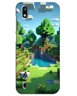 Чехол для ZTE Blade A7 (2019) с картинкой «Minecraft летний день»