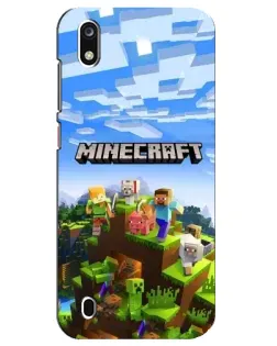Чехол для ZTE Blade A7 (2019) с картинкой «Minecraft классический мир»
