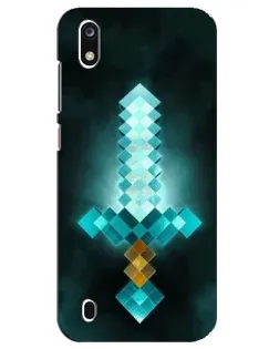 Чехол для ZTE Blade A7 (2019) с картинкой «Алмазный меч неон»