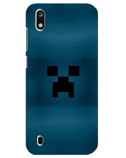Чехол для ZTE Blade A7 (2019) с картинкой «Крипер текстура»
