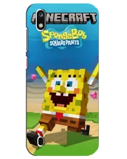 Чохол для ZTE Blade A7 (2019) з картинкою «Губка Боб Minecraft» Чохол для ZTE Blade A7 (2019) з картинкою «Губка Боб Minecraft»