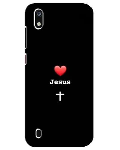 Чехол для ZTE Blade A7 (2019) с картинкой «Сердце - Jesus»