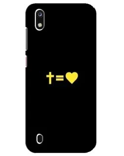 Чехол для ZTE Blade A7 (2019) с картинкой «Сердце и Крест»