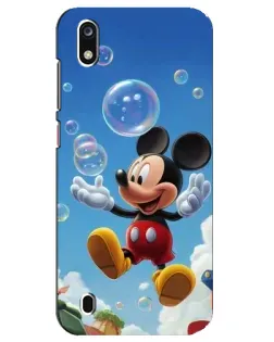 Чехол для ZTE Blade A7 (2019) с картинкой «Mickey и мыльные пузыри»