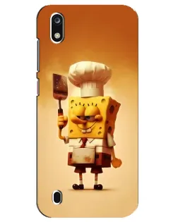 Чехол для ZTE Blade A7 (2019) с картинкой «Губка Боб повар»