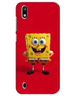 Чехол для ZTE Blade A7 (2019) с картинкой «Спанч Боб на красном»