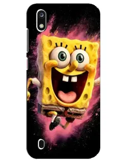 Чехол для ZTE Blade A7 (2019) с картинкой «Взрывной Спанч Боб»