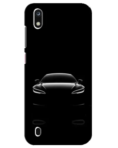 Чехол для ZTE Blade A7 (2019) с картинкой «Силуэт Tesla Night»