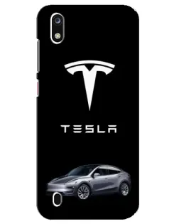 Чехол для ZTE Blade A7 (2019) с картинкой «Tesla Model Y»