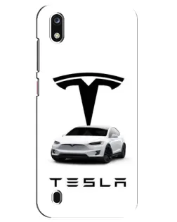 Чехол для ZTE Blade A7 (2019) с картинкой «Tesla White Style»