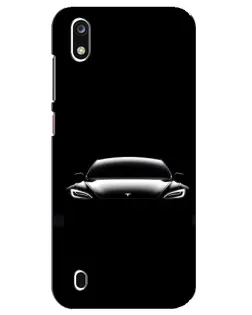 Чехол для ZTE Blade A7 (2019) с картинкой «Фары Tesla Night»