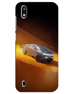 Чехол для ZTE Blade A7 (2019) с картинкой «Cybertruck в пустыне»