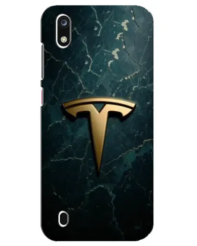 Чехол для ZTE Blade A7 (2019) с картинкой «Мраморная Tesla Gold»