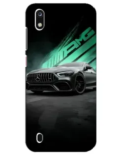 Чехол для ZTE Blade A7 (2019) с картинкой «Темный Mercedes AMG»