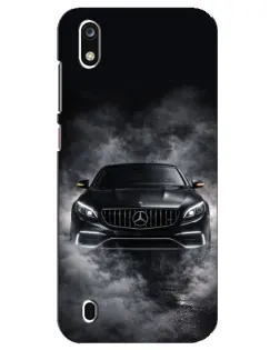 Чехол для ZTE Blade A7 (2019) с картинкой «Mercedes в дыму»