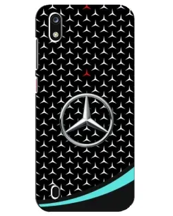 Чехол для ZTE Blade A7 (2019) с картинкой «Mercedes — бирюзовый акцент»