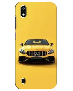 Чехол для ZTE Blade A7 (2019) с картинкой «Желтый Mercedes GT»