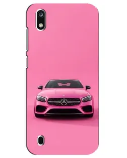 Чехол для ZTE Blade A7 (2019) с картинкой «Розовый Mercedes AMG»