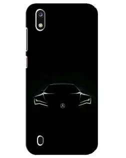 Чехол для ZTE Blade A7 (2019) с картинкой «Mercedes — силуэт авто»