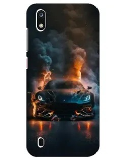 Чехол для ZTE Blade A7 (2019) с картинкой «Lamborghini дымная эстетика»