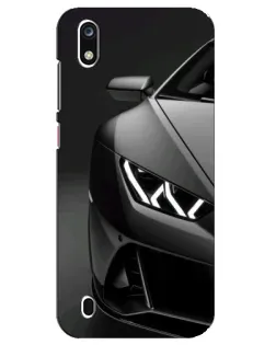 Чехол для ZTE Blade A7 (2019) с картинкой «Lamborghini фары детализация»