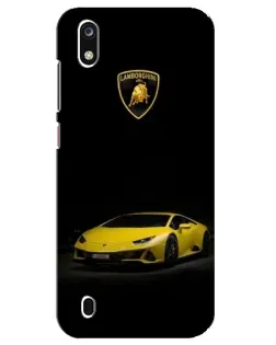 Чехол для ZTE Blade A7 (2019) с картинкой «Lamborghini желтый акцент»