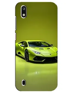 Чехол для ZTE Blade A7 (2019) с картинкой «Салатовый Lamborghini Huracan»