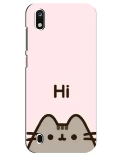 Чехол для ZTE Blade A7 (2019) с картинкой «Пушин говорит Hi»
