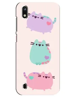 Чехол для ZTE Blade A7 (2019) с картинкой «Pusheen трио»