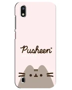 Чехол для ZTE Blade A7 (2019) с картинкой «Pusheen логотип»
