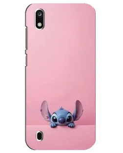 Чехол для ZTE Blade A7 (2019) с картинкой «Stitch выглядывает»